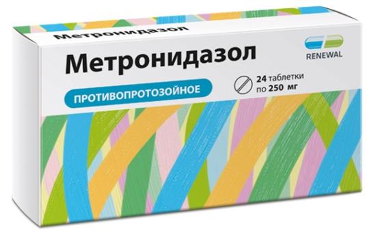 Метронидазол-Реневал табл. 250мг N24 (Р)#