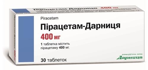 Пирацетам-Дарница таб. 400 мг: 30 шт.