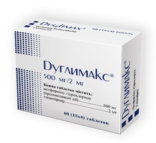 Дуглимакс таб. 500мг+2мг №60