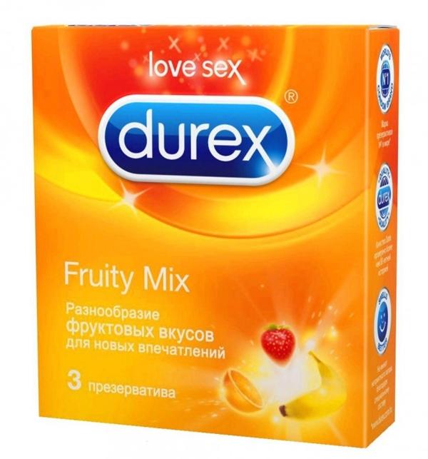 Презервативы Дюрекс Fruity Mix (цветные) №3