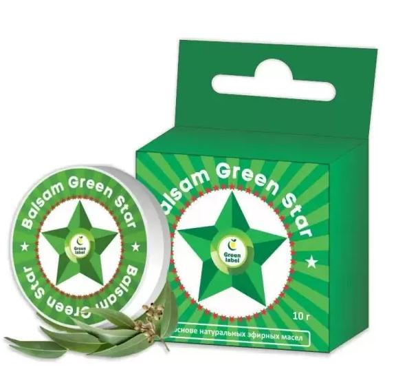 Бальзам "Green Star" 10г (Р) (звездочка)