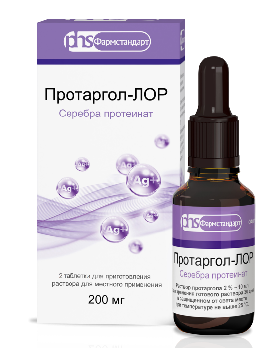 Протаргол-Лор таб.д/р-ра д/мест.прим. N2 (Р)
