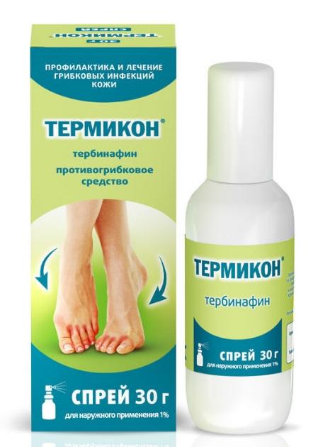 Термикон спрей 1% 30г (Р) (Тербинафин)