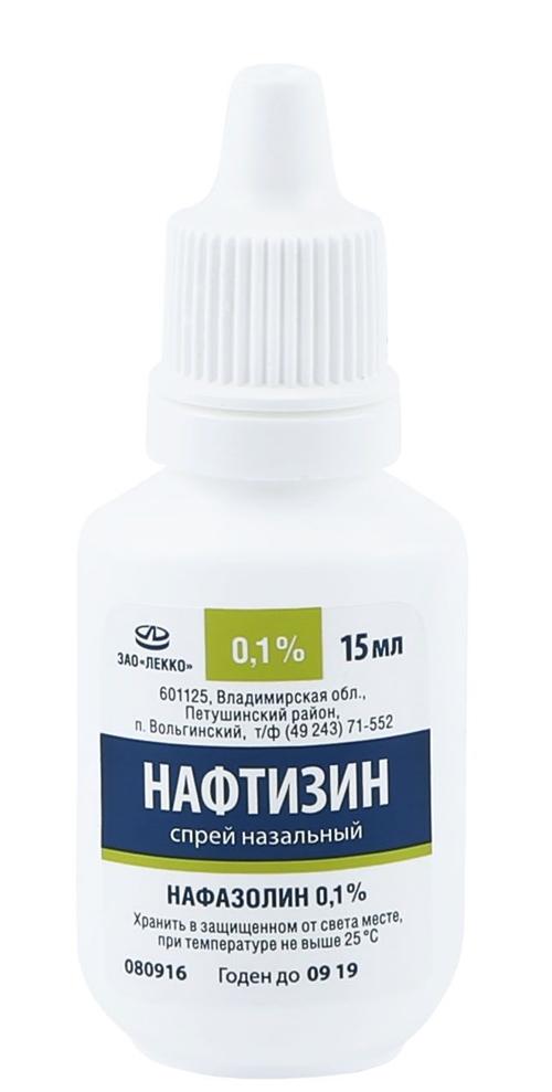 Нафтизин капли наз.0.1% 15мл (фл-кап) (Р)