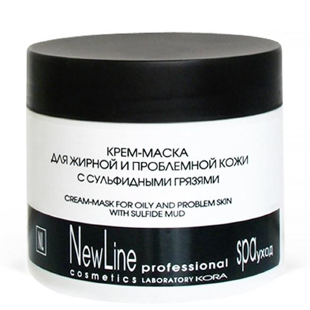 NewLine Крем-маска для жирной и проблемной кожи с сульфидными грязями 300 мл