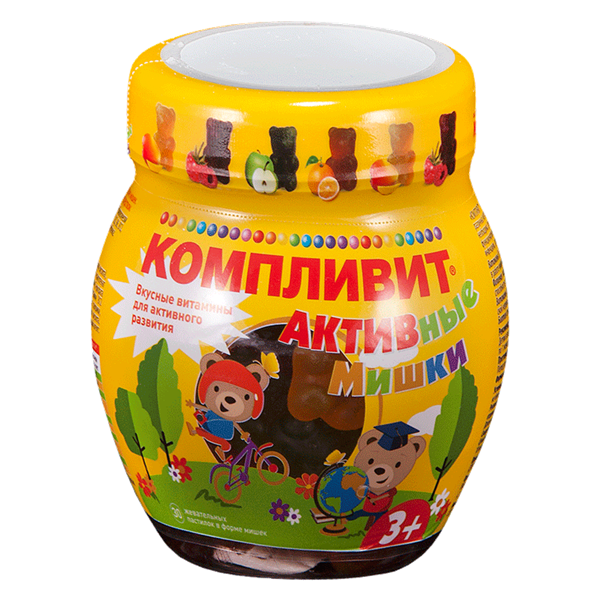 Компливит Активные Мишки пастилки жевательные №30