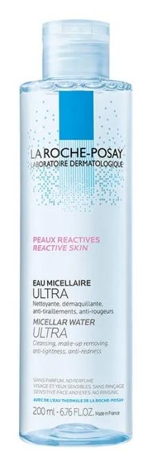 LaRoche Мицеллярная вода ULTRA REACTIVE Очищение для склонной к аллергии чувствительной кожи лица и глаз 200 мл