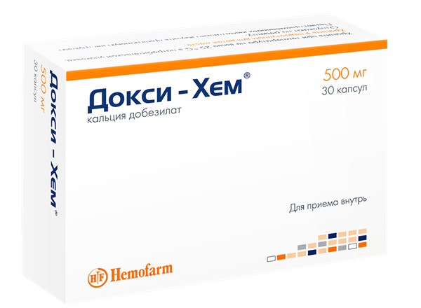 Докси-Хем капс. 500мг N30 (Р) (кальц.добезилат)