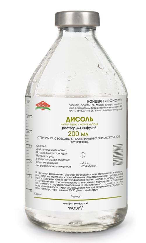 Дисоль р-р д/инфуз. 200мл (Р) Эском