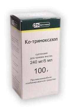 Ко-Тримоксазол сусп. 240мг/5мл 100г (Р)#