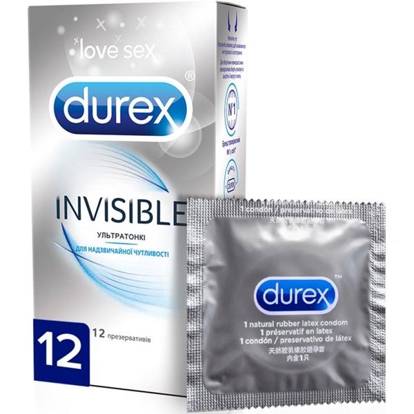 Презерв."Дюрекс" Invisible N12 (ультратонкие)(Р)