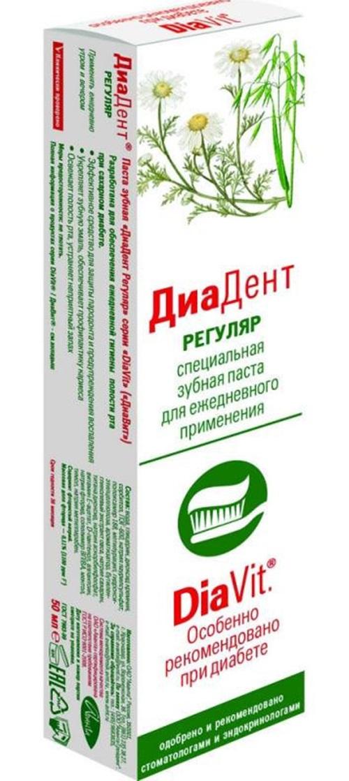 Зубная паста Диадент Регуляр 50 мл