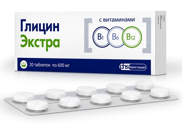 Глицин Экстра таб. 600 мг: 20 шт.