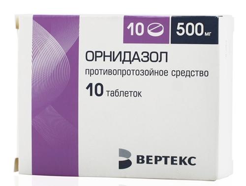 Орнидазол-Вертекс табл. 500 мг N 10 (Р)
