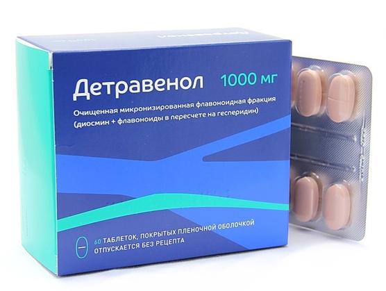 Детравенол таб. 500 мг: 60 шт.