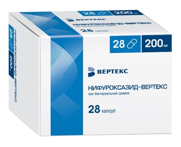 Нифуроксазид-Вертекс капс. 200мг N28 (Р)