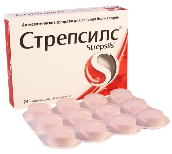 Стрепсилс таб. для рассасывания №24