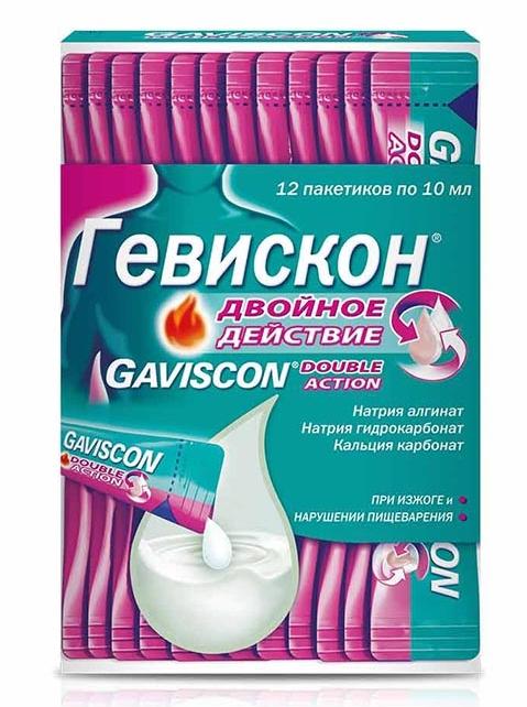 Гевискон Двойное действ. сусп.10мл N12 мята (Р)