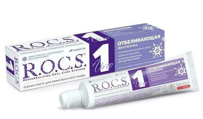 З/п Рокс Uno Whitening 74г отбеливающая (Р)