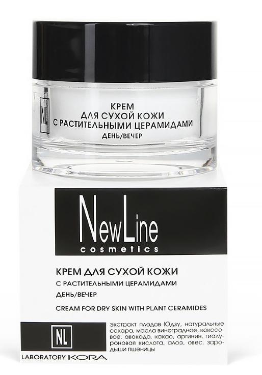 NewLine Крем для сухой кожи с растительными церамидами день-вечер 50 мл