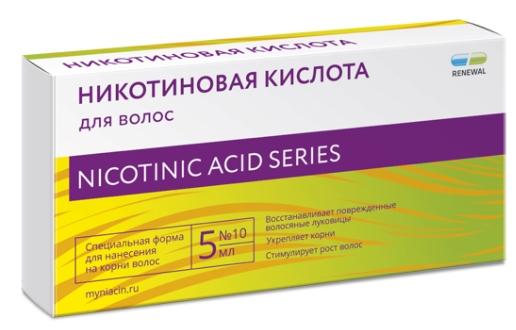 Никотиновая кислота для волос амп. 5мл №10