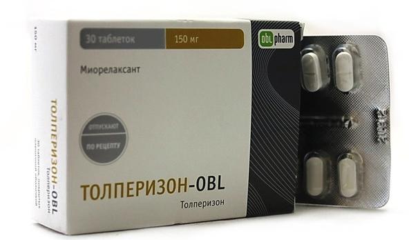 Толперизон-OBL таб. 150мг N30 (Р) (мидокалм)
