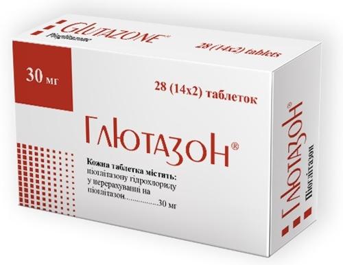 Глютазон таб. 30 мг: 28 шт.