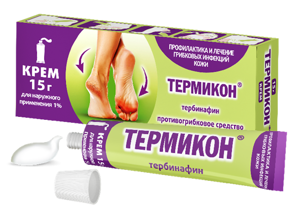 Термикон крем 1% 15г (Р) (Тербинафин)