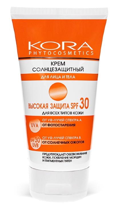 Кора Крем солнцезащ.SPF30 150мл д/лиц.и тела (4902) (Р)