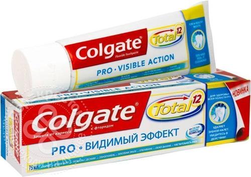 Зубная паста Колгейт Total 12 Pro Видимый Эффект 75 мл