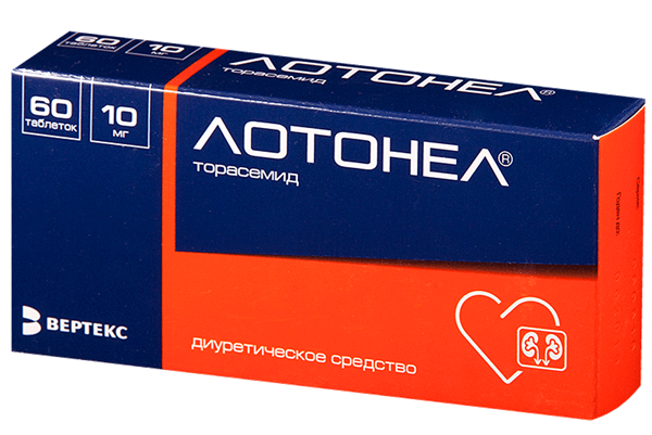 Лотонел таб. 10мг N60 блист.(Р) (торасемид)