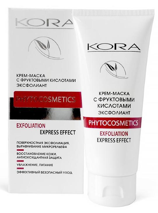 Кора Крем-маска с фрук.кисл.100мл Эксфолиант (2604) (Р)