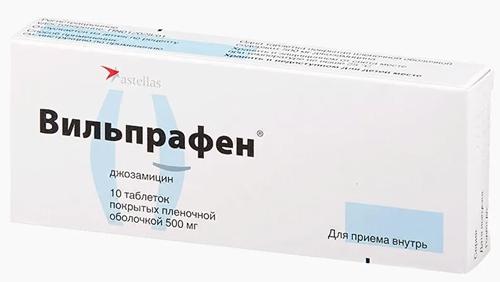 Вильпрафен таб. 500 мг: 10 шт.