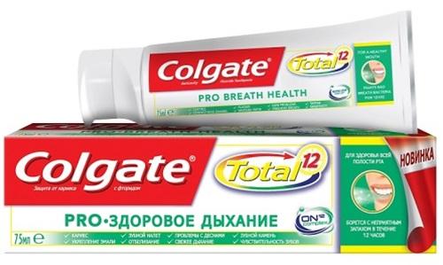 Зубная паста Колгейт Total 12 Pro Здоровое Дыхание 75 мл