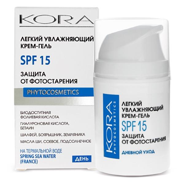 Кора Крем-гель легкий увлаж.SPF-15 50мл (3003) (Р)