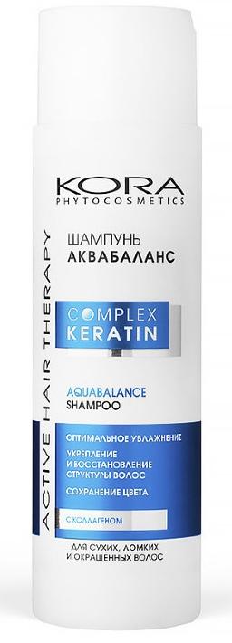 Кора Шампунь аквабаланс для сухих, ломких и окрашенных волос 250 мл