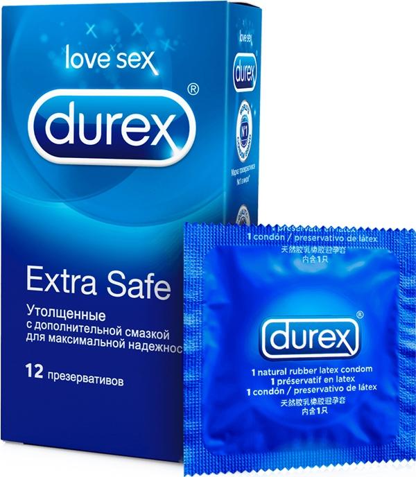 Презерв."Дюрекс" Extra Safe N12 (утолщен.)(Р)