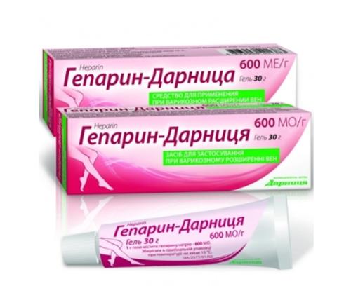 Гепарин-Дарница гель 600МЕ 30 г