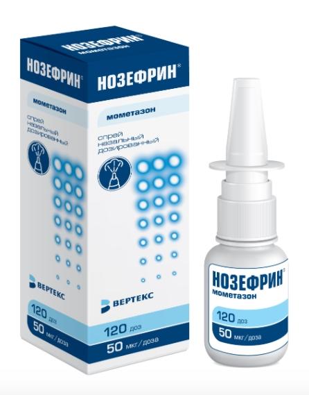 Нозефрин спрей назал. 50мкг/доза 120доз 18г (Р)(Назонекс)