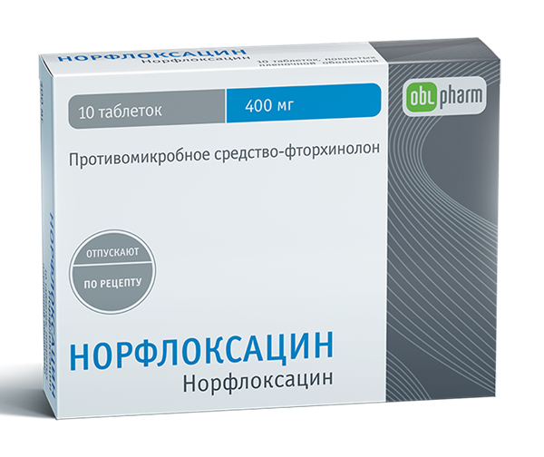 Норфлоксацин таб. 400мг N 10 (Р)