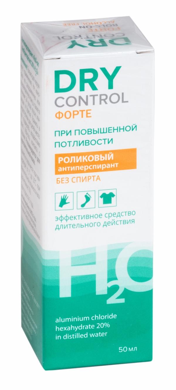 Драй Контрол Форте Ролик без спирта при повышенном потооттделении 20% 50 мл
