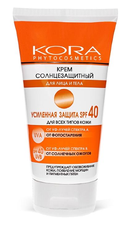 Кора Крем солнцезащ.SPF40 150мл д/лиц.и тела (4901) (Р)