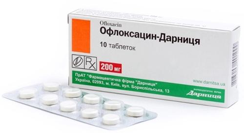 Офлоксацин-Дарница таб. 200 мг: 10 шт.