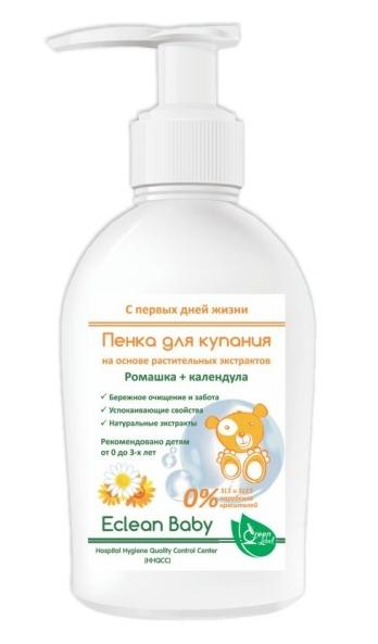 Пенка д/купания Eclean Baby (ромаш.+календ.) 500мл