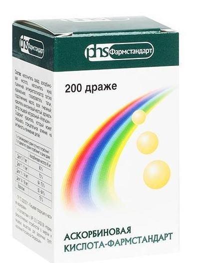 К-та аскорбиновая др. 0.05г N 200 (ФармстаЛС)(Р)#