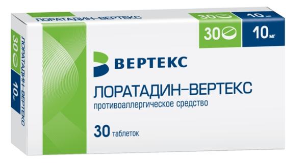 Лоратадин-Вертекс таб. 10мг N30 (Р)#