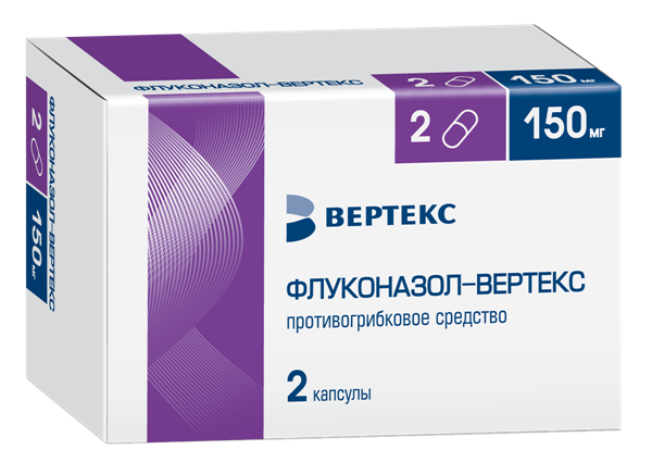 Флуконазол-Вертекс капс.150мг N2 (Р)#