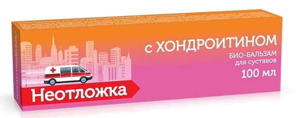 Неотложка био-бальзам с Хондроитином для суставов 100 мл