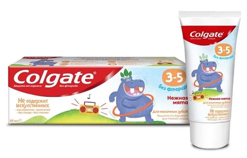 Зубная паста детская Колгейт для детей Нежная Мята (без фтора) 60 мл (3-5лет)