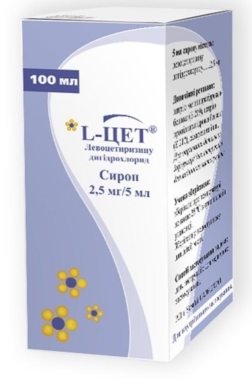 L-цет сироп 2.5 мг/5 мл 100 мл